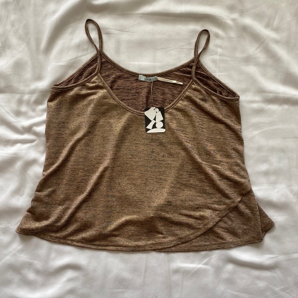 Urban Outfitters Tank Top Gold/Brown NWT